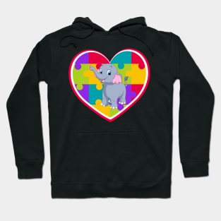 autism day Elephant Hoodie